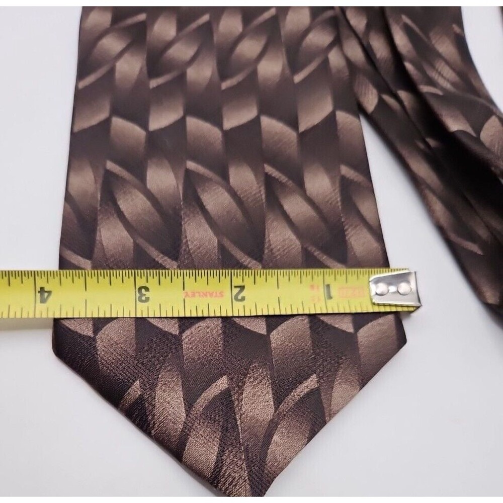Puritan Mens Neck Tie Stain Resistant Necktie Black Good Condition Dress Work - Picture 5 of 6